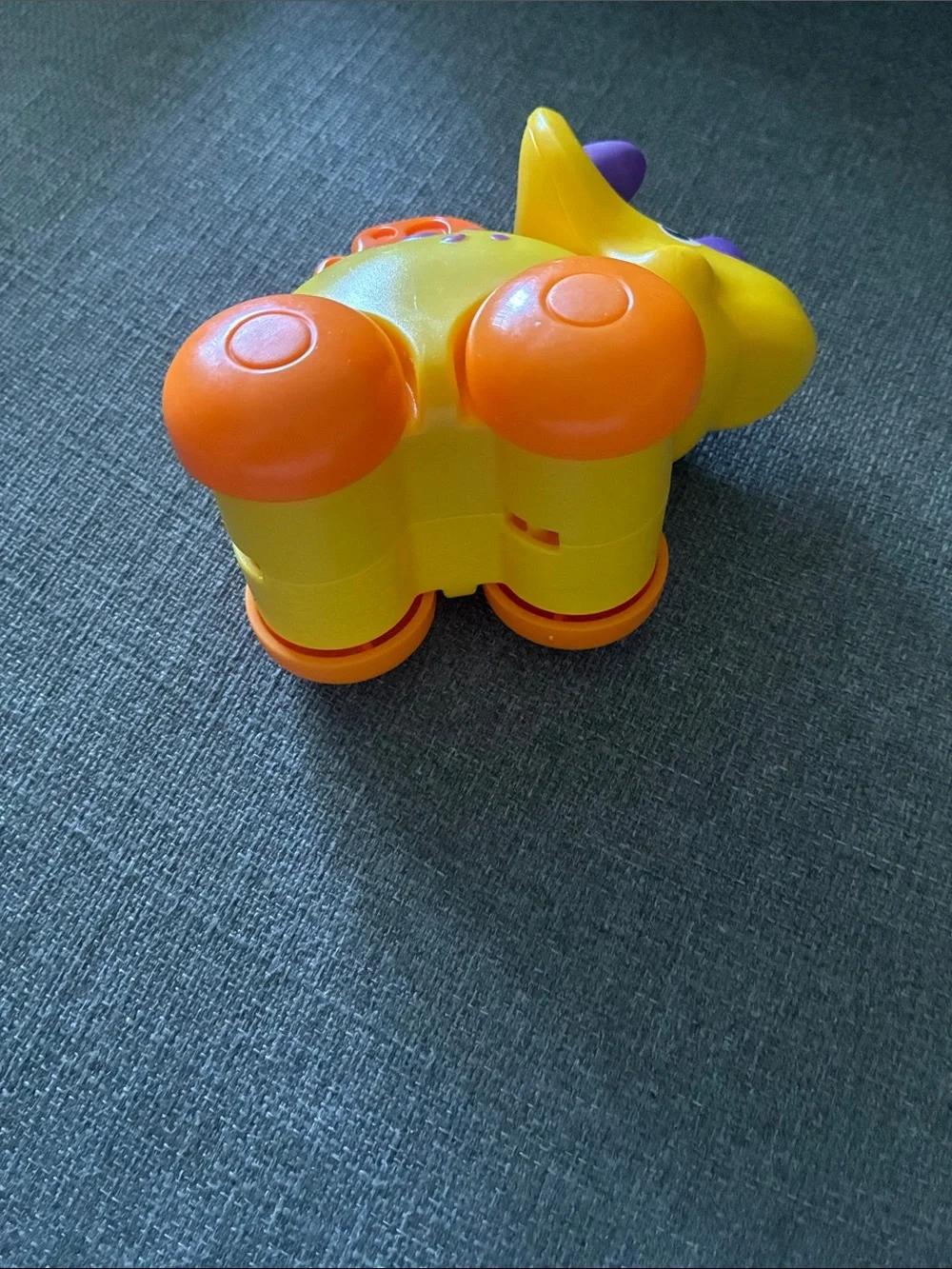 Fisher-Price Yellow, Purple & Orange Dino Push Toy